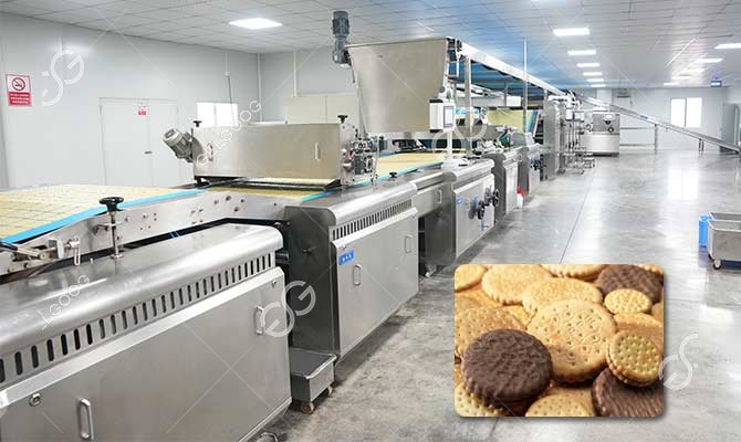 Mesin Pembuat Biskuit Sandwich Cokelat Otomatis