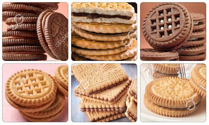 Mesin Pembuat Biskuit Sandwich Cokelat